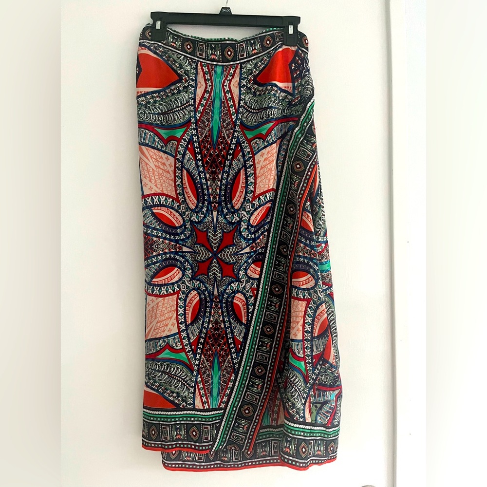 Maeve for Anthropologie silk skirt